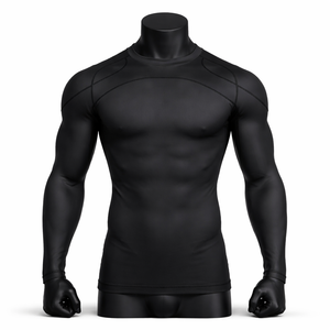 T-shirt de compression décontracté pour homme, respirant, séchage rapide, vêtements de sport, OEM, marque privée, vente en gros, faible MOQ - Product Image 1