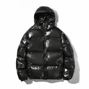 2024 Unisex Thick <b>Waterproof</b> Eco-Friendly Reversible Puffer <b>Jacket</b> with Hood Stand Collar 100% Nylon Fabric for <b>Winter</b> - Product Image 6