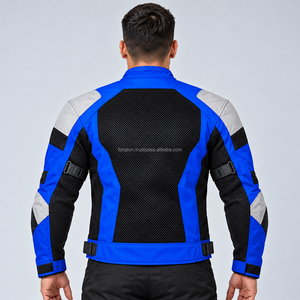 Chaqueta de malla para motocicleta personalizada con colores a medida, paneles ventilados, cremalleras duraderas y diseño profesional para motociclistas. - Product Image 3
