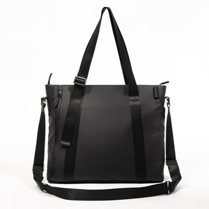 Sac à main en cuir de grande capacité, sac pour ordinateur portable, sac fourre-tout décontracté à la mode, sac à bandoulière noir, sac quotidien - Product Image 3