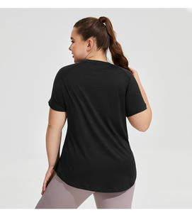 <b>Women's</b> Gym Fitness <b>White</b> Blank Blank <b>Shirts</b> Breathable Oversized <b>T</b>-<b>Shirt</b> Plus Size for <b>Women</b> - Product Image 4