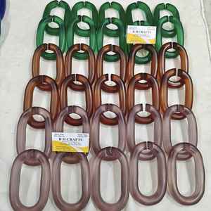 Chaîne murale décorative en résine, lien suspendu, art moderne en acrylique, pour une décoration élégante de salon, toutes les couleurs disponibles - Product Image 2