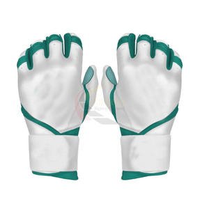 Gants de baseball blancs et noirs respirants pour l'entraînement sportif, pour droitiers, motif uni - Product Image 1