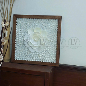 Décoration murale moderne en coquillages Capiz faits à la main au Vietnam, décoration murale de luxe pour salon, prix de gros - Product Image 3