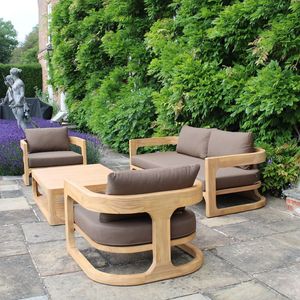 Conjunto de Sillas de Jardín Modernas de Madera de Teca, Muebles de Patio, Proveedor de Indonesia, Asientos de Jardín de Madera Maciza - Product Image 1