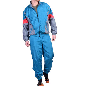 Ensemble de survêtement coupe-vent vintage surdimensionné pour homme, personnalisable - Product Image 1