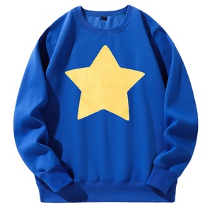 เสื้อฮู้ดลายดาวสำหรับผู้ชายพิมพ์ลาย/ซับลิเมตสเวตเตอร์ผ้าขนแกะมีฮู้ดปกเสื้อแบบแข็ง - Product Image 4