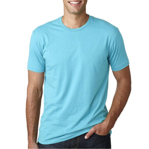 T-shirt homme col rond coupe ajustée en tissu tri-mélange - 100% coton et options polyester/coton - Product Image 1