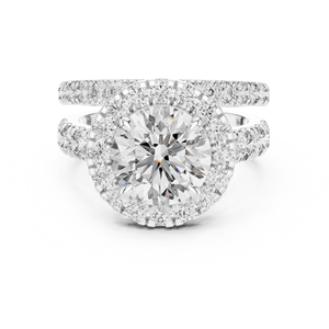 White Gold Finish 925 Sterling Silver Moissanite <b>Diamond</b> <b>Ring</b> Factory Wholesale Jewelry Manufacturer - Product Image 1