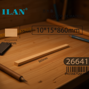 Listello di legno Ilan 10x15x860mm per artigianato e progetti fai da te - Product Image 3