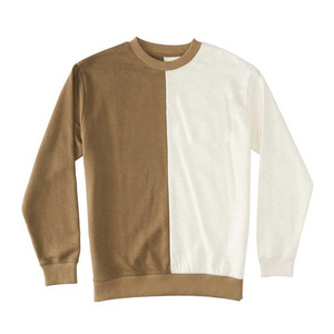 เสื้อสเวตเชิ้ตคอกลมผู้ชาย แขนยาว ผ้าฟลีซ แต่งสีตัดกัน มีกระเป๋า ทรงปกติ สไตล์ฮิปสเตอร์ รักษ์โลก เหมาะสำหรับฤดูหนาว - Product Image 5