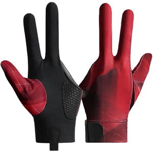 Guantes de Snooker con Diseño Moderno y Elegante, Impresos con Fibra de Carbono, Transpirables, de Spandex, con Palma Suave - Product Image 1
