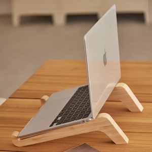 Wholesale Eco-Friendly Modern Design Wooden Laptop <b>Stand</b> Handmade Craft Good Finish Office Use Factory Low Price - Product Image 3