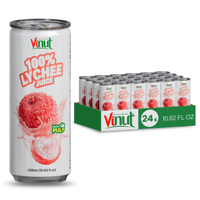 Voor een 250ml aluminium blikje 100% puur lychee sap monster van een Vietnamese fabrikant