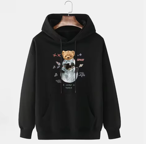 เสื้อฮู้ดดี้ผ้าฟลีซคุณภาพสูง 100% ผ้าฝ้าย สำหรับผู้ชาย สีพื้น ระบายอากาศได้ดี เป็นมิตรกับสิ่งแวดล้อม พิมพ์ลายดิจิทัล - Product Image 5