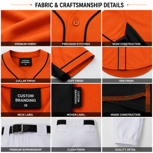 Camiseta de Béisbol Personalizada para Hombre, Uniforme de Equipo con Botones, Logotipo Personalizado, Marca Privada, Fabricante de Ropa Deportiva al por Mayor OEM ODM - Product Image 4