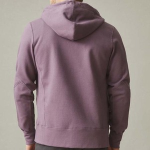 เสื้อฮู้ดซิปผู้ชาย สีพื้น ทรงปกติ สวมใส่สบายๆ สำหรับฤดูใบไม้ร่วง ผ้าฝ้าย 100% เฟรนช์เทอร์รี่ ระบายอากาศได้ดี - Product Image 3