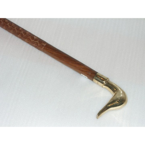Bastón de Caminar Duradero, Antideslizante, Ligero y con Soporte Fuerte para Personas Mayores, Bastón de Madera con Incrustaciones de Latón de AYAANS - Product Image 4