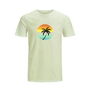 Camiseta de Alta Calidad al por Mayor con Logotipo Personalizado Impreso en DTF, de Secado Rápido, Transpirable, de Lona de Algodón, Cuello Redondo, Estilo Urbano para Hombre - Product Image 6