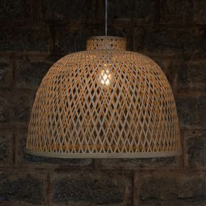 Elegante Lámpara Colgante de Bambú, Tejida a Mano con Textura Natural, para Decoración de Cafés, Restaurantes y Hogares - Product Image 1
