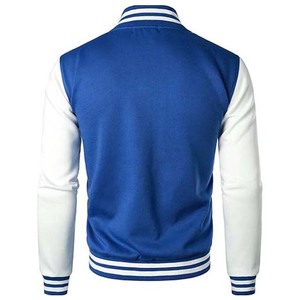 Premium Letterman Streetwear Varsity Baseball <b>Jacket</b> 100% Wool Long Sleeve Sportswear Geometric Stand Unisex Factory Price - Product Image 2