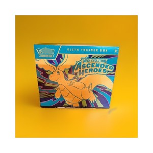 กล่องเทรนเนอร์โปเกมอน 100% ของแท้ รุ่น Ascended Heroes Elites ของแท้จากโรงงาน ซีลปิดอยู่ - Product Image 1