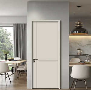 Puerta de PVC con Textura de Madera, Compuesto de Madera y Plástico (WPC), Estética, Duradera e Impermeable para Baño, Cocina, Taller, Hogar y Oficina - Product Image 3