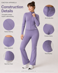 ONETEN APPARELS Conjunto Deportivo Unisex con Cremallera, Manga Larga, Color Sólido, Estilo Deportivo, Cuello con Capucha, Corte Regular, Ligero y Transpirable - Product Image 6