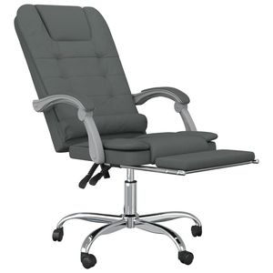 Silla de Oficina Ajustable de Poliéster Gris Oscuro para Masajes - Product Image 6