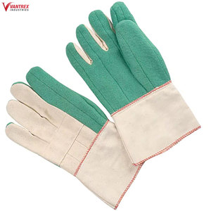 Gants de travail professionnels épais en coton blanc 100% de haute qualité, personnalisables avec logo OEM - Product Image 5
