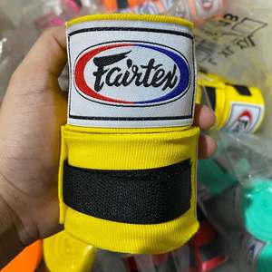 Bandages de boxe unisexes Fairtex de haute qualité, 5 m, mélange de coton, 2 pouces de largeur avec colle en latex - Product Image 2