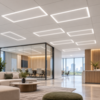 Barre lumineuse LED de 30 mm de large, certifiée ETL CETL, installation flexible pour les projets de bureaux et commerciaux