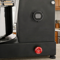 ZBX 7L 3kg Mélangeur à spirale noir compact pour usage domestique, avec bol amovible, idéal pour la pâtisserie – Meilleure vente en Europe
