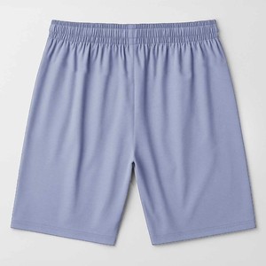 Pantalones cortos Bermuda violeta personalizados para hombre, de color sólido, de secado rápido, tejidos, con cordón en la cintura y bolsillos, ropa deportiva informal para correr y gimnasio. - Product Image 2
