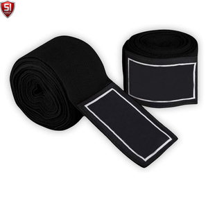 Vendas para manos SUMROOS azules para MMA, con logo personalizado, de tela, para soporte de puño, para entrenamiento en todas las estaciones. - Product Image 3