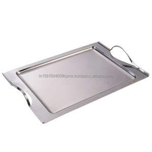 Bandeja de camareros de exhibición extra grande fabricada con calidad de espejo para servir usos bandeja de cena de hoteles de calidad estándar internacional - Product Image 3