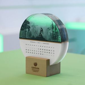 High Quality Clear Acrylic Drink Coasters Custom Logo Printed Laser Cut Transparent Coaster Set Heat Resistant <b>Table</b> <b>Protection</b> - Product Image 2