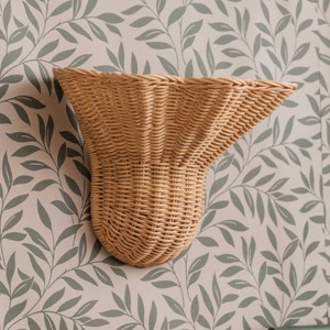 Scalloped rattan wall lamps kids night <b>light</b> lamp <b>covers</b> natural lampshade producer supply - Product Image 6