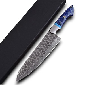 OEM ODM Damascus Steel Full Tang Chef <b>Knife</b> Honeycomb Resin Handle Razor <b>Sharp</b> Japanese Style Elegant Gift Box Best Price - Product Image 1