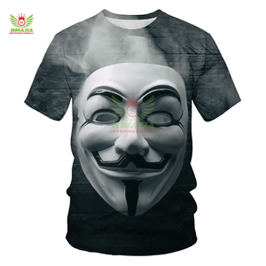 Camiseta Blanca para Sublimación, Manga Corta, Cuello Redondo, Tela de Poliéster Ligera, para Hombre, Duradera, Resistente al Lavado, Color Vibrante, Estilo Vintage, Corte Ajustado - Product Image 3