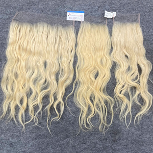 Cabello Humano Virgen Vietnamita 100% Rubio 613 Ondulado con Cierre Frontal de Encaje HD Transparente Doble Trama al por Mayor - Product Image 4