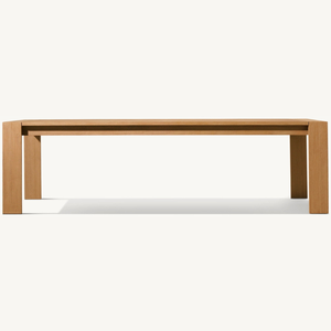 Table de salle à manger longue et carrée la plus vendue, en teck, pour l'extérieur, résistante aux termites, durable et robuste - Product Image 2