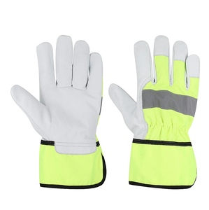 Gants de travail canadiens en cuir de qualité supérieure, antidérapants, respirants, durables pour les applications industrielles, travaux lourds - Product Image 1
