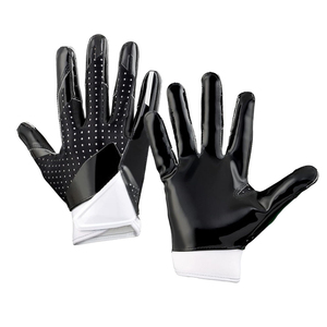 Custom Design High Quality Breathable Non-Slip American Football Receiver Gloves Full Palm Protection Lightweight - Product Image 1
