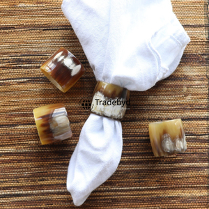 Anillo de Servilleta de Cuerno Ecológico Hecho a Mano, Decoración de Mesa de Lujo para Regalos, Tradebyd - Product Image 3