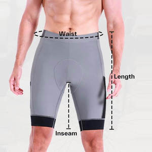 Custom High Waisted Knee Length Knitted Solid Wholesale OEM Biker <b>Shorts</b> High Elastic <b>Compression</b> Mens Fitness Running - Product Image 4