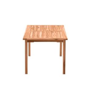 Mesa de Comedor Rectangular para Jardín, Moderna, Resistente, Ecológica e Impermeable, Hecha de Madera de Teca Sólida - Product Image 3