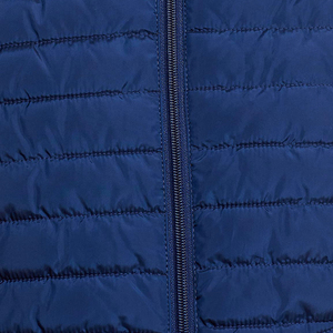Men's Sleeveless Hooded Puffer <b>Jacket</b> with Stand Collar 100% Nylon High Quality Front Pockets - Product Image 4