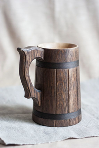 Handmade Wooden Mug with Classic Cartoon Pattern Business <b>Gift</b> for Hotel Use Standard Quality - Product Image 4