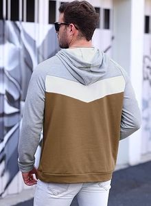Sweat à capuche personnalisé avec logo imprimé, en polaire chaude, style décontracté streetwear et sportswear, idéal pour l'hiver, coloris uni, fournisseur en gros - Product Image 2